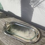 Silver-plated duck foie gras dish