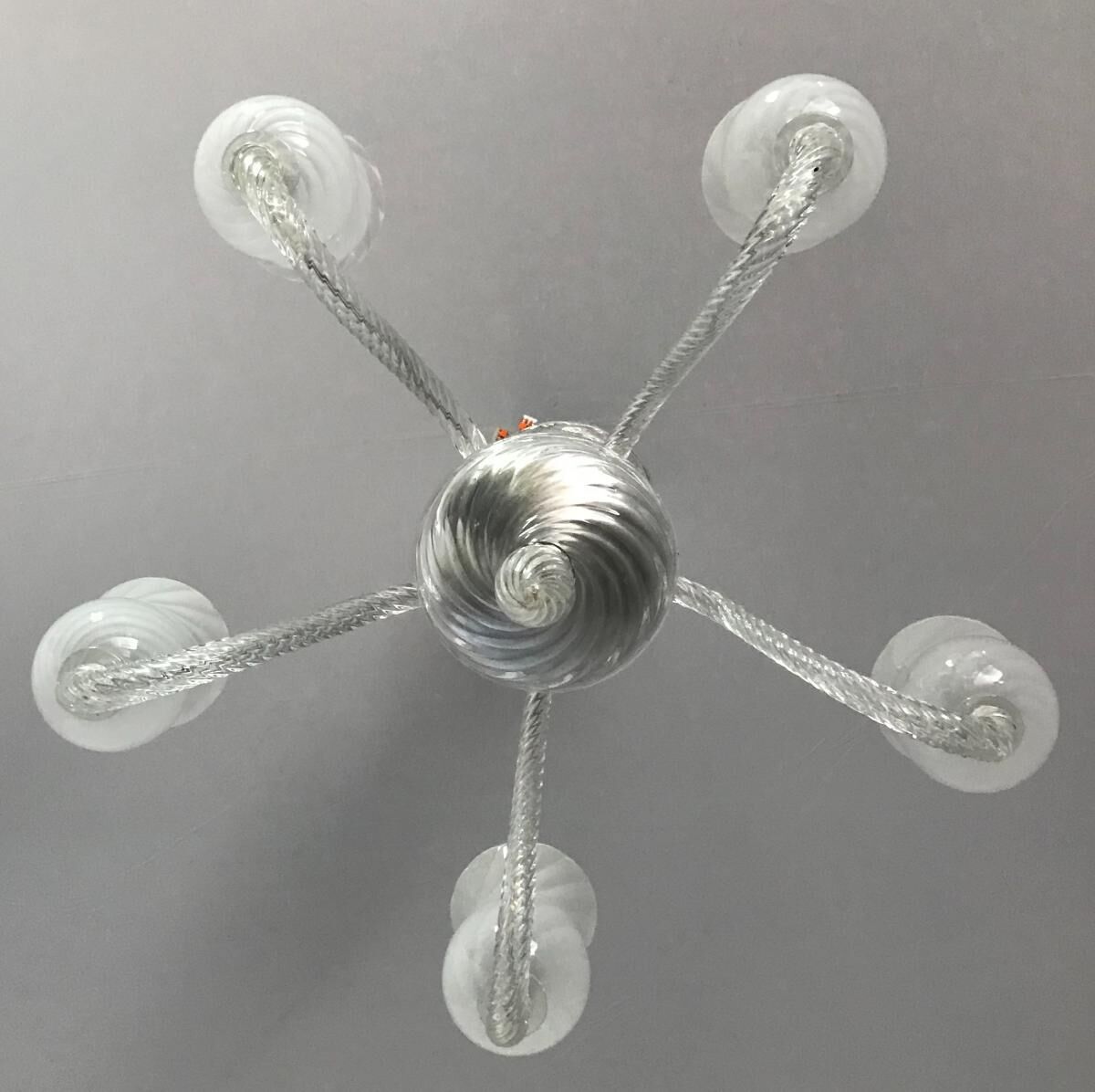 Circa 1950 Murano glass chandelier