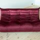 Togo 3- seater sofa in bordo velvet