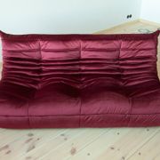 Togo 3- seater sofa in bordo velvet