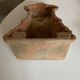Neo classical console terracotta shelf acanthus leaves