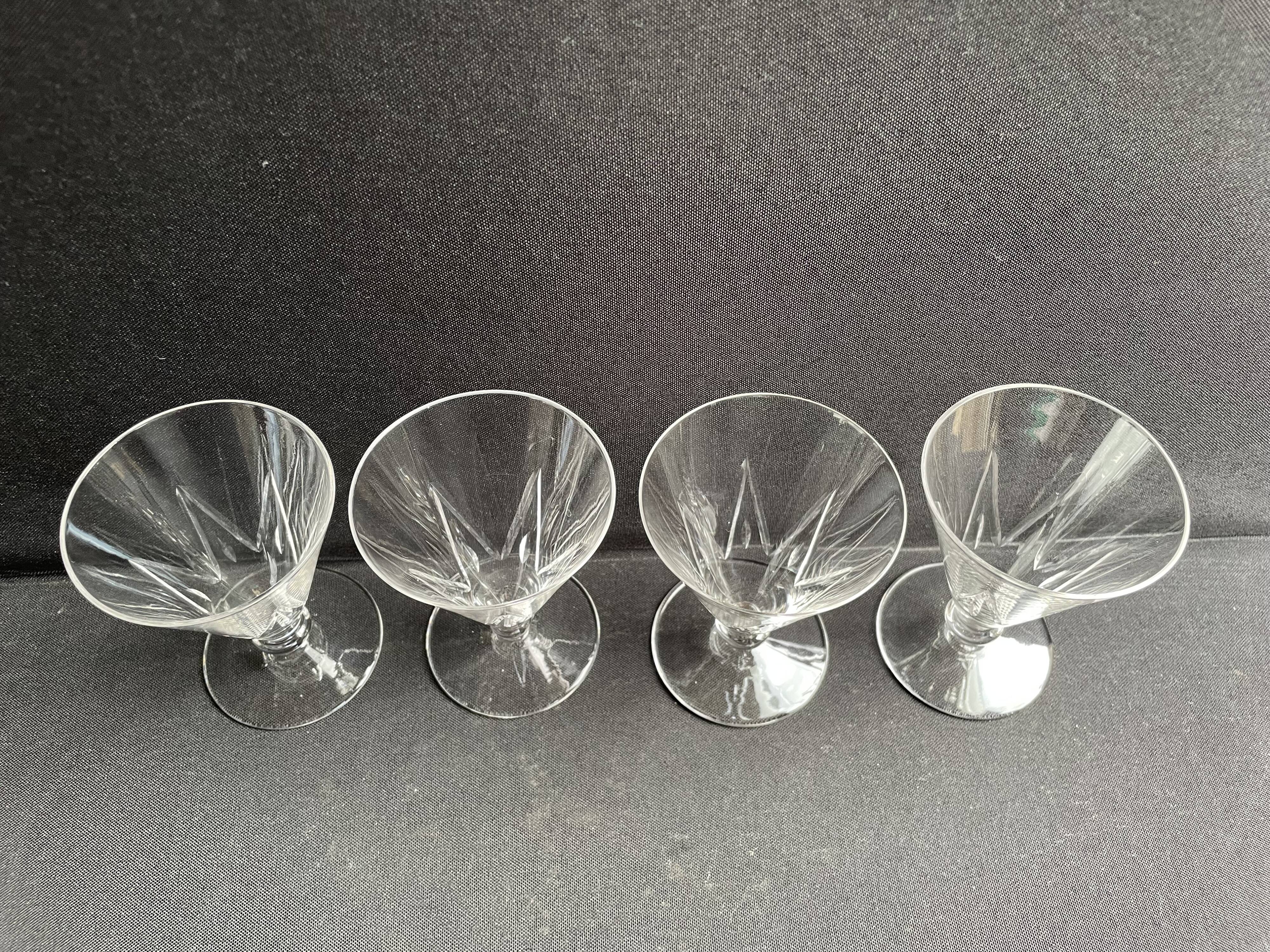 4 Wine glasses – Saint Louis Bossuet service size 10406