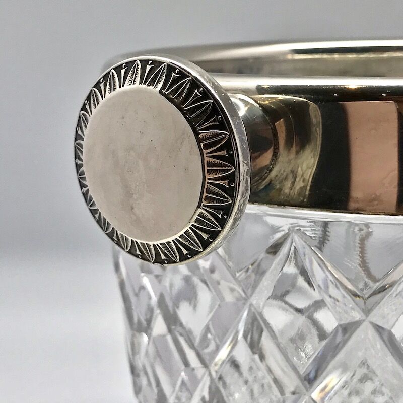 Champagne bucket in cut crystal
