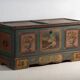 Antique wedding chest painted in pine – Austro-Hungarian Empire, 1841