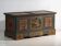 Coffre de mariage ancien peint en pin – Empire austro-hongrois , 1841