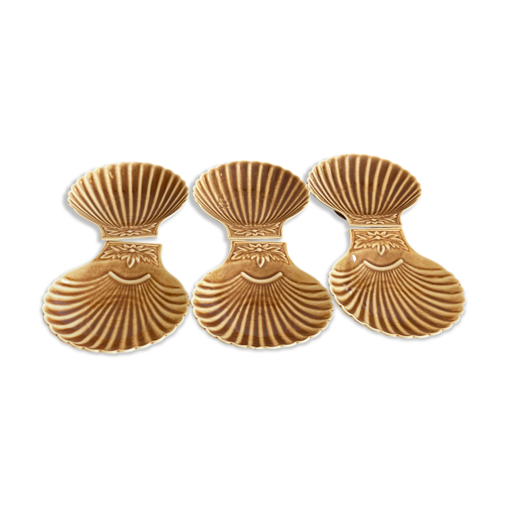 Coupelles en porcelaine blanche en forme de coquille Saint-Jacques