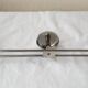 Chrome metal wall coat rack