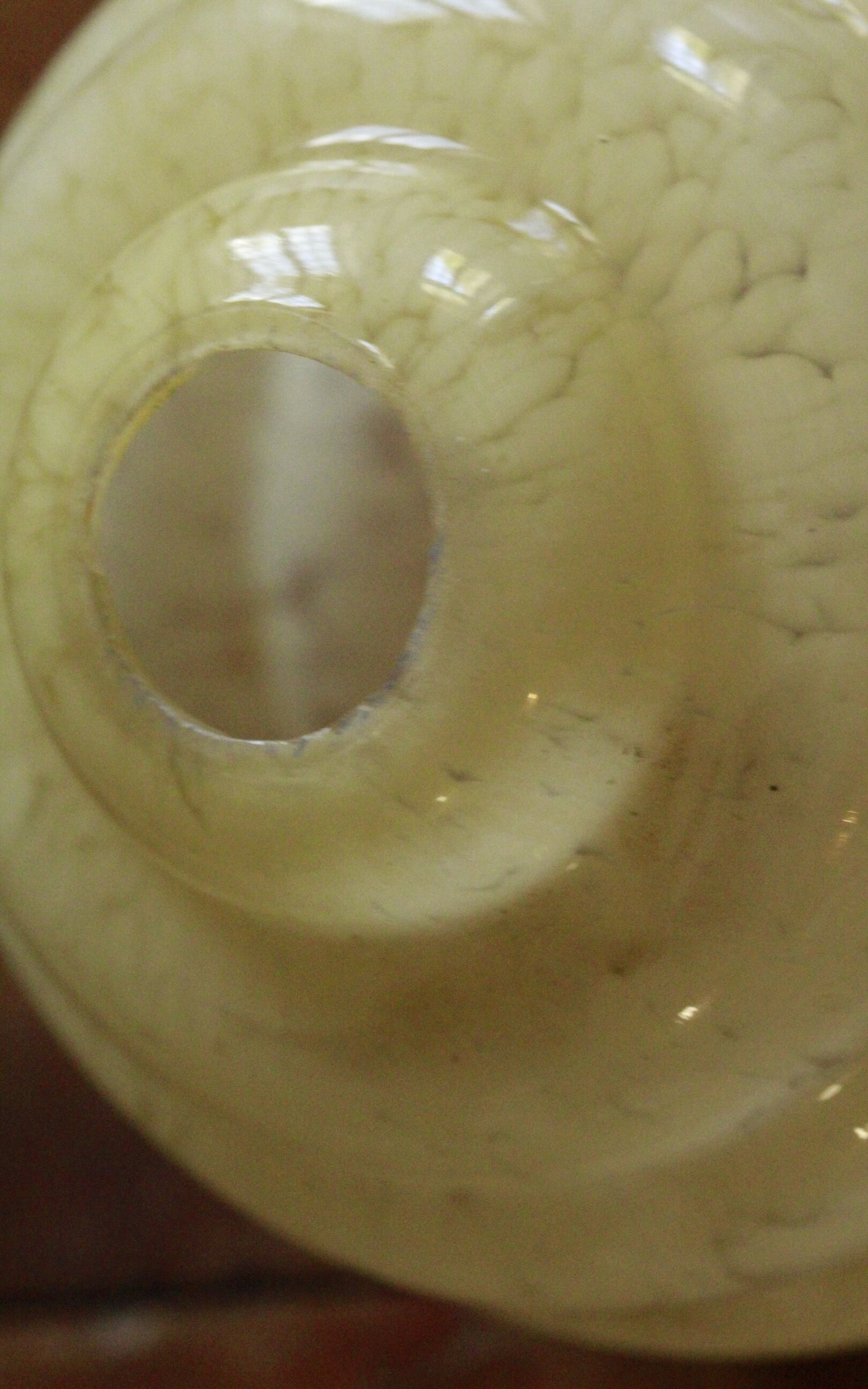 Old clichy speckled glass globe