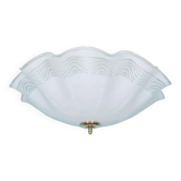 Vintage 1970s glass space ceiling lamp.