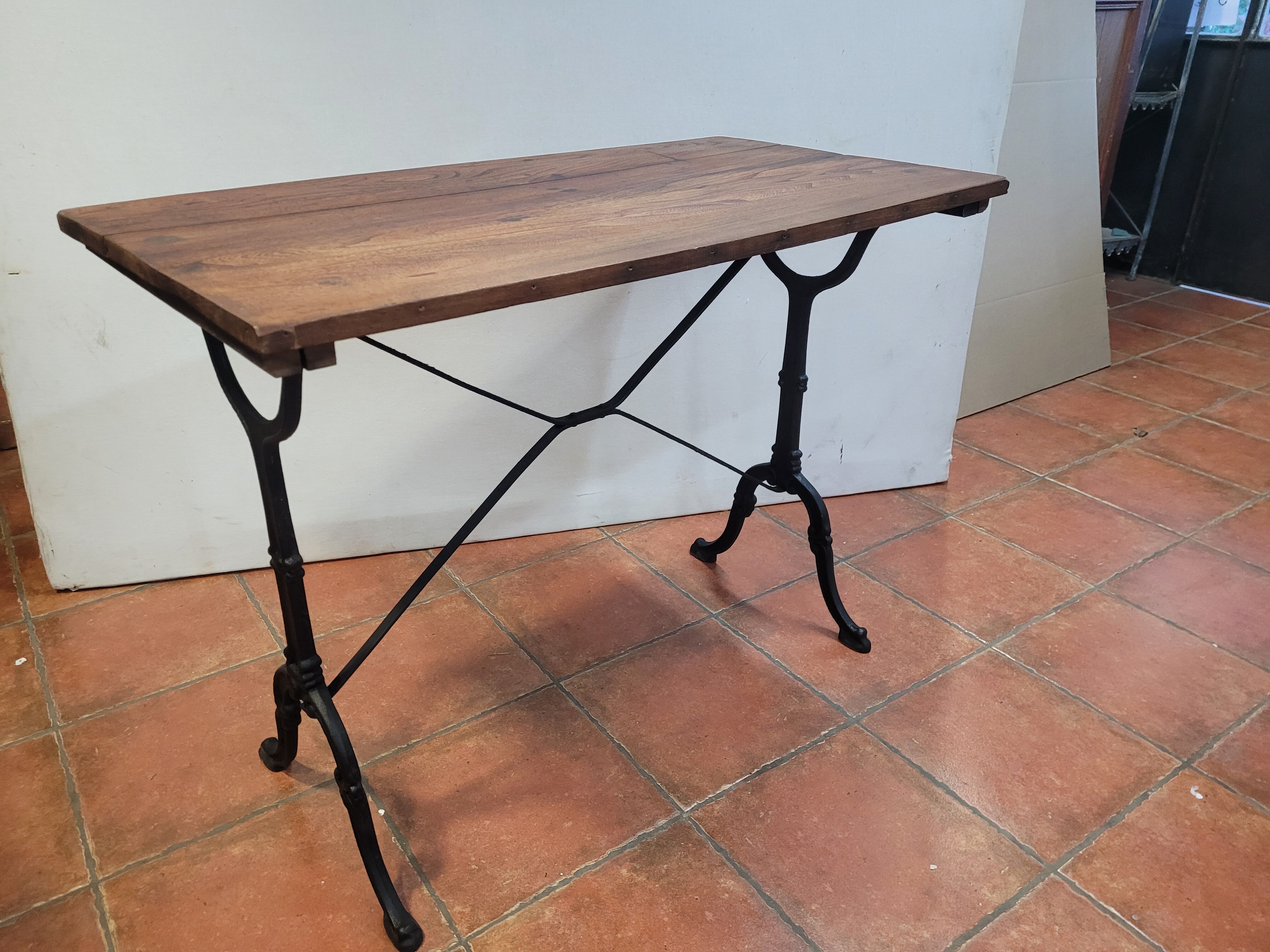 Old bistro table elm tray