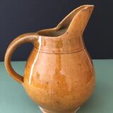 Glazed stoneware cider pitcher