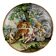 Antique display plate with a mythological subject in majolica, Italy, 19th century.