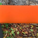 Framar folding chairs orange felt 1970