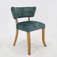 1950s Side Chair in Velvet , Italy