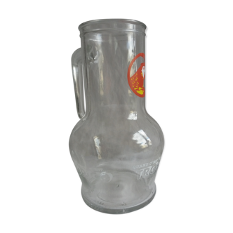 Glass Tropico advertising pitcher