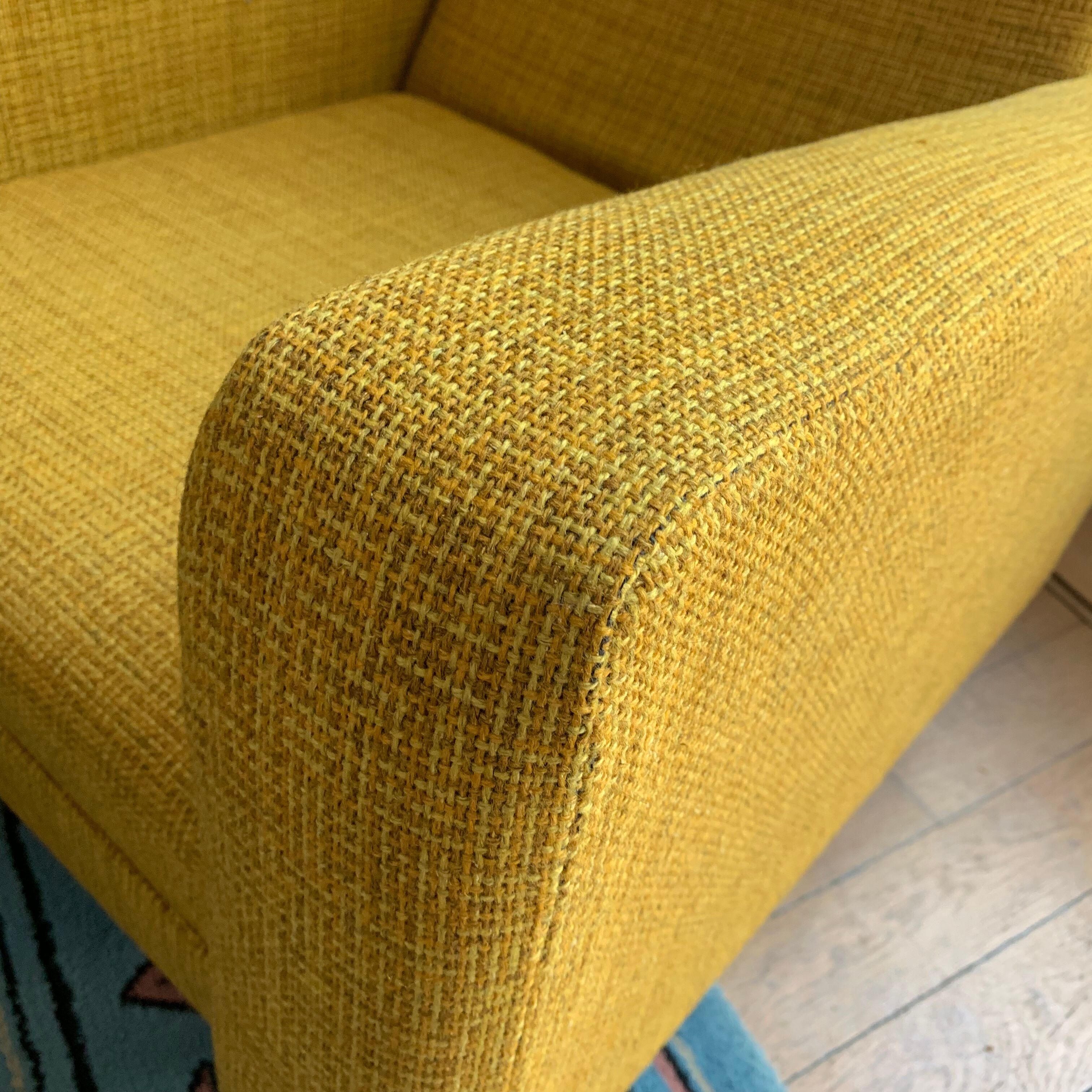 Vintage mustard yellow armchair
