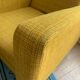 Fauteuil jaune moutarde vintage