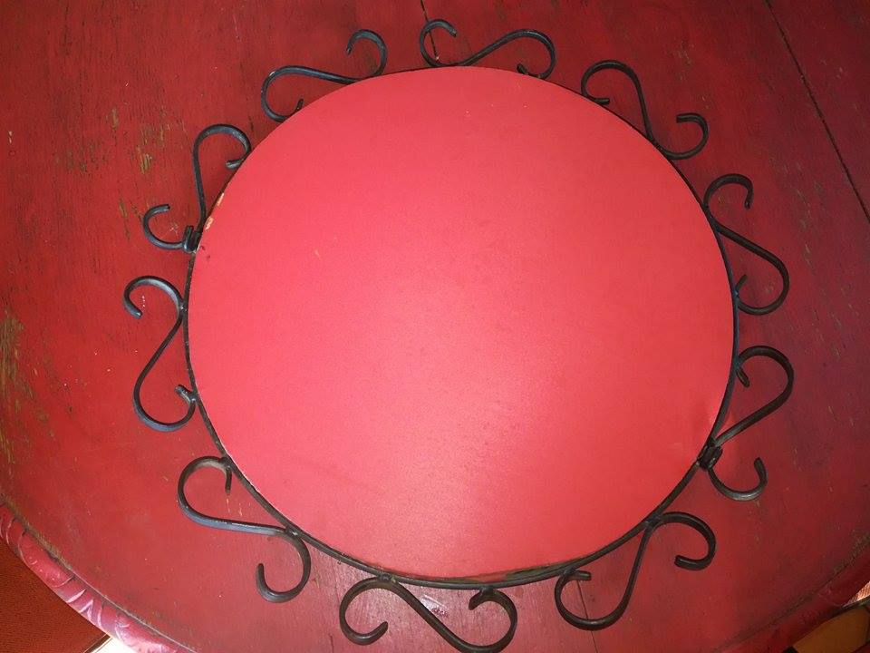 Wrought iron mirror