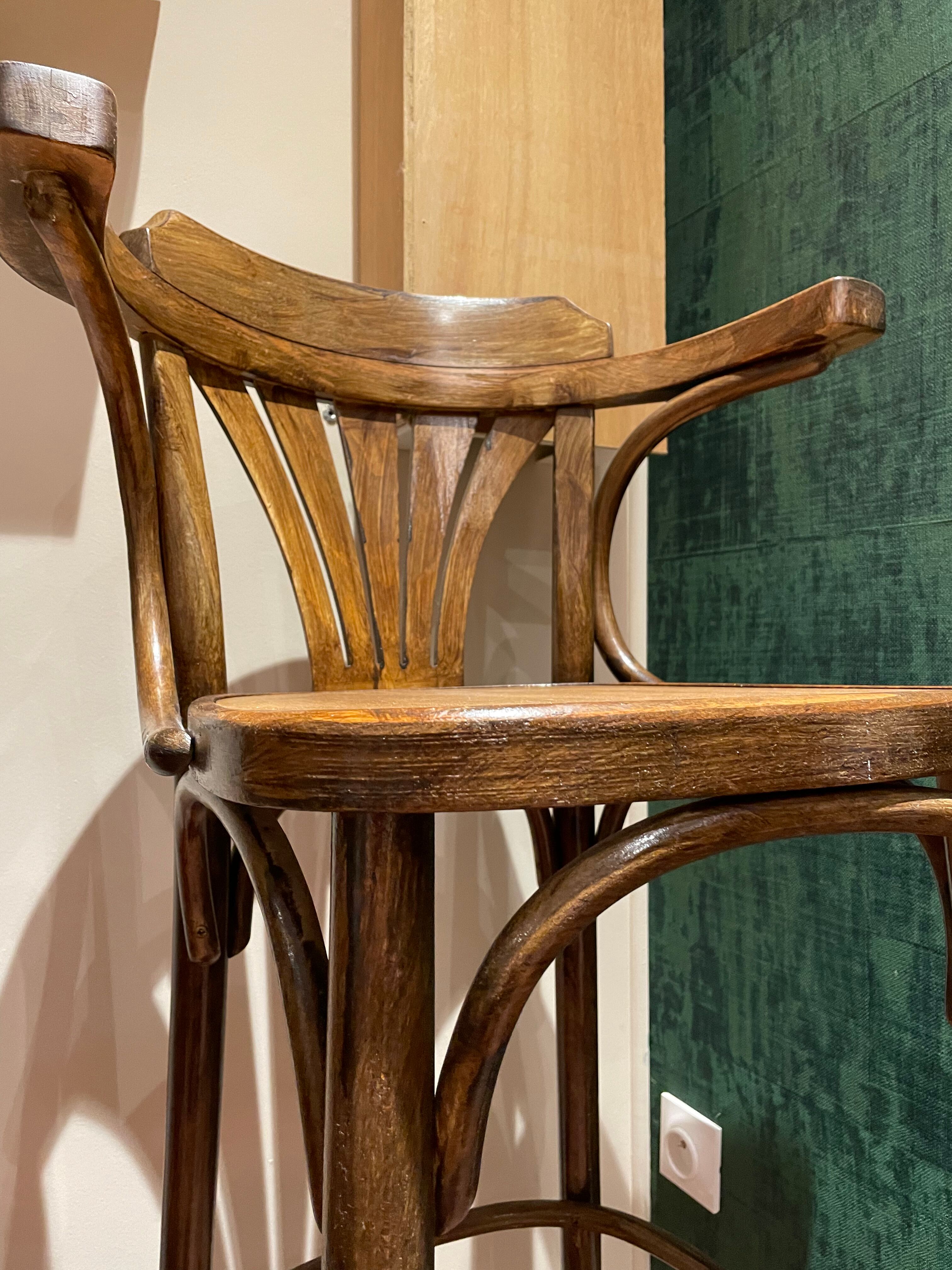Pair of bistro bar chairs