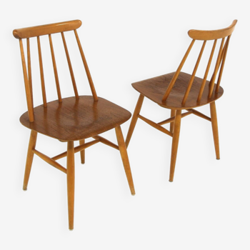 Set of 2 Scandinavian "Fanett" chairs by Ilmari Tapiovaara, Sweden, 1960