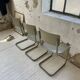 Trio de chaises Tubax 1950