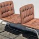 Paire de chaises en cuir par Robert Haussman