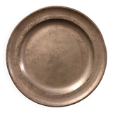 Antique pewter dish