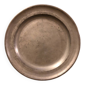Antique pewter dish
