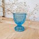 Coquetier verre bleu