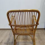 Vintage rattan armchair 60s