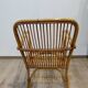 Fauteuil en rotin vintage années 60