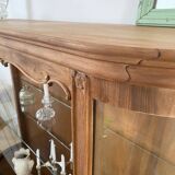 Walnut veneer display cabinet 1956