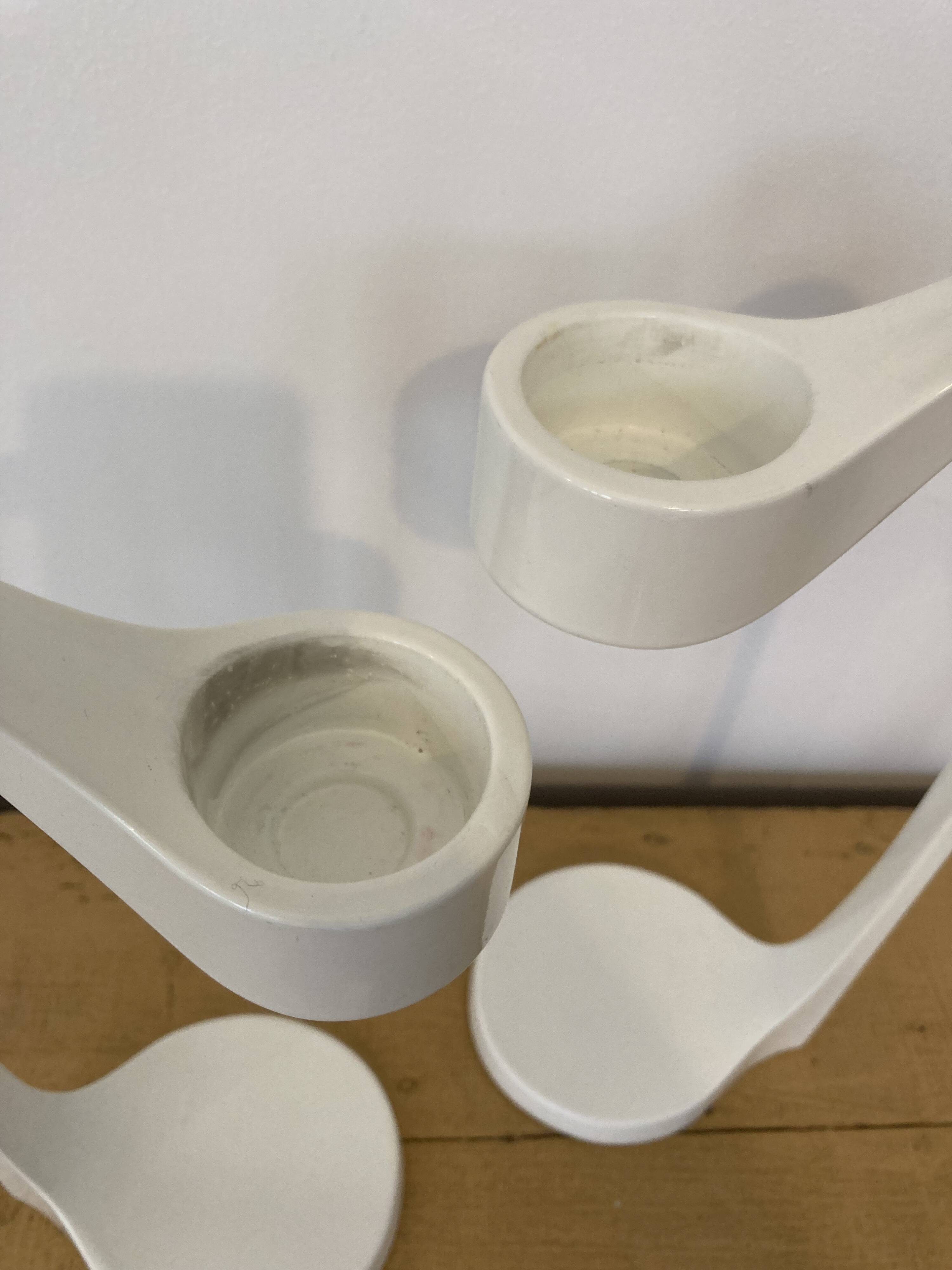 Pair of vintage Ikea Monika Mulder designer candlesticks