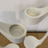 Pair of vintage Ikea Monika Mulder designer candlesticks