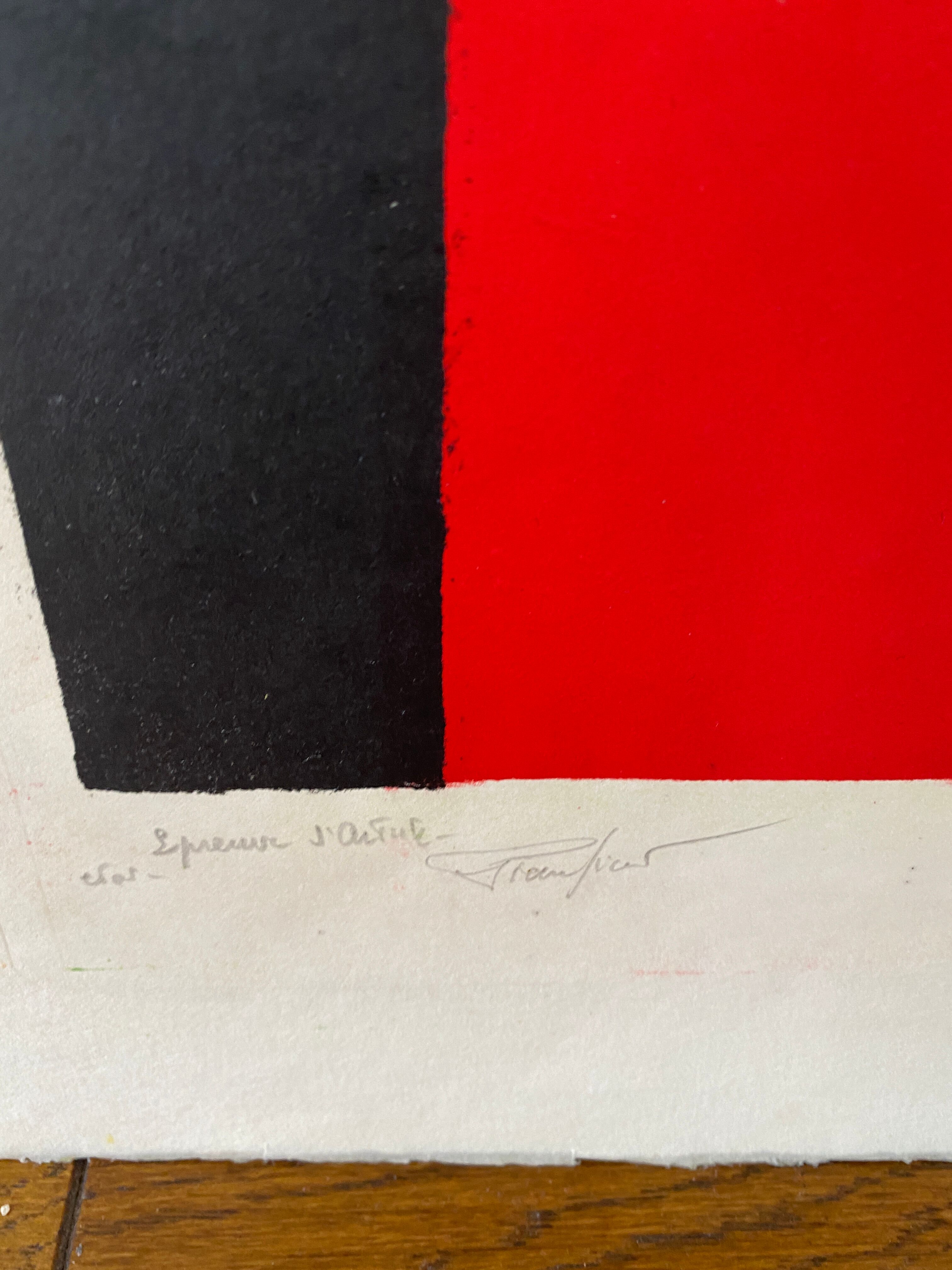 Lithograph still life pierre sicard