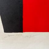 Lithographie nature morte pierre sicard