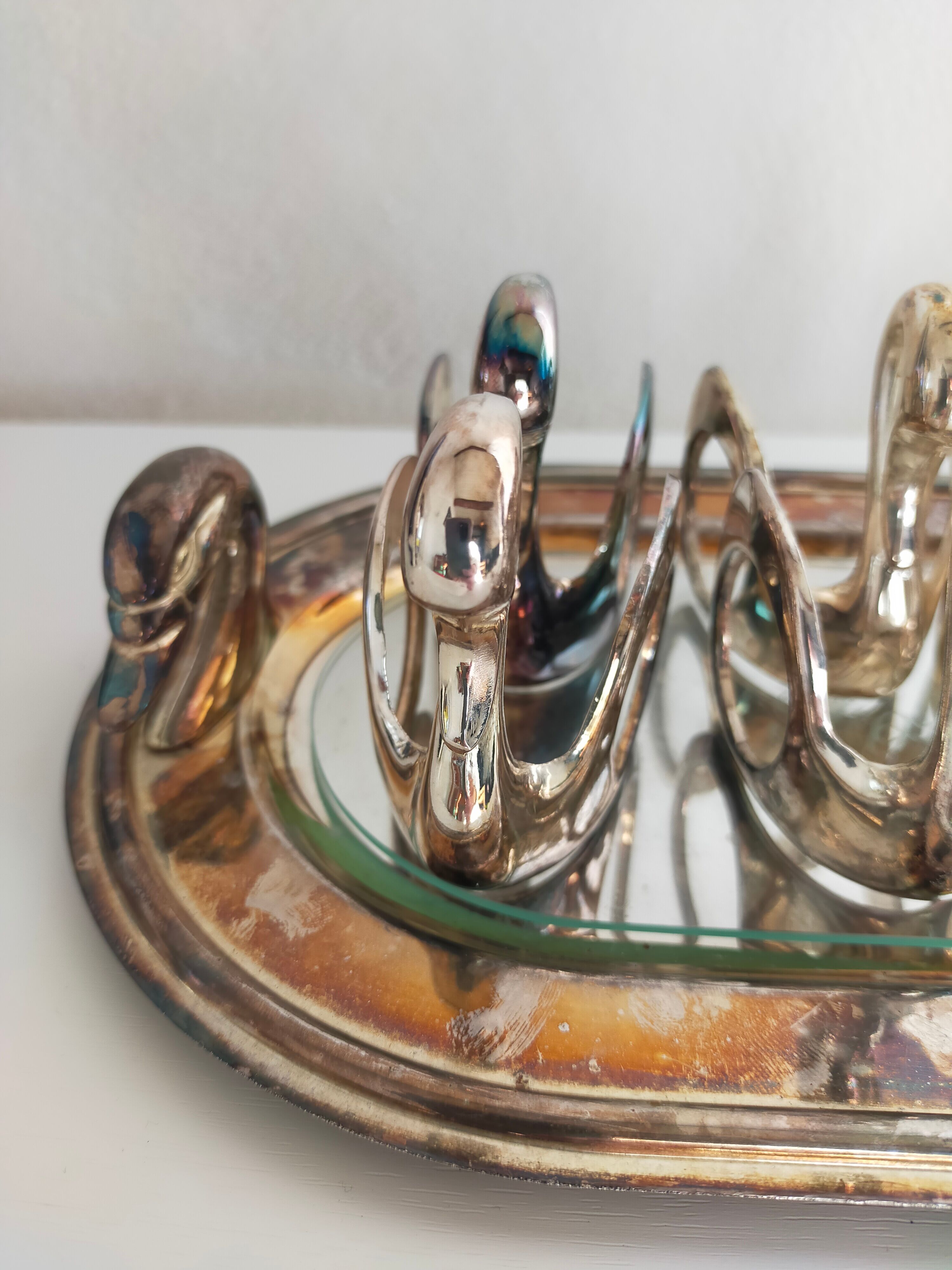 Silver metal foie gras set