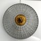 Ceiling lamp old gold crystal Lucien Gau