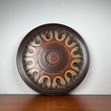 Large vintage ceramic wall plate from KMK Keramik Manufaktur Kupfermühle, 1970s.