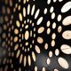 Square wall lamp in red wood and rice paper, prod. Steelline 1980