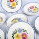 Lot of 7 plates Sarreguemines, model rustic. French Antique