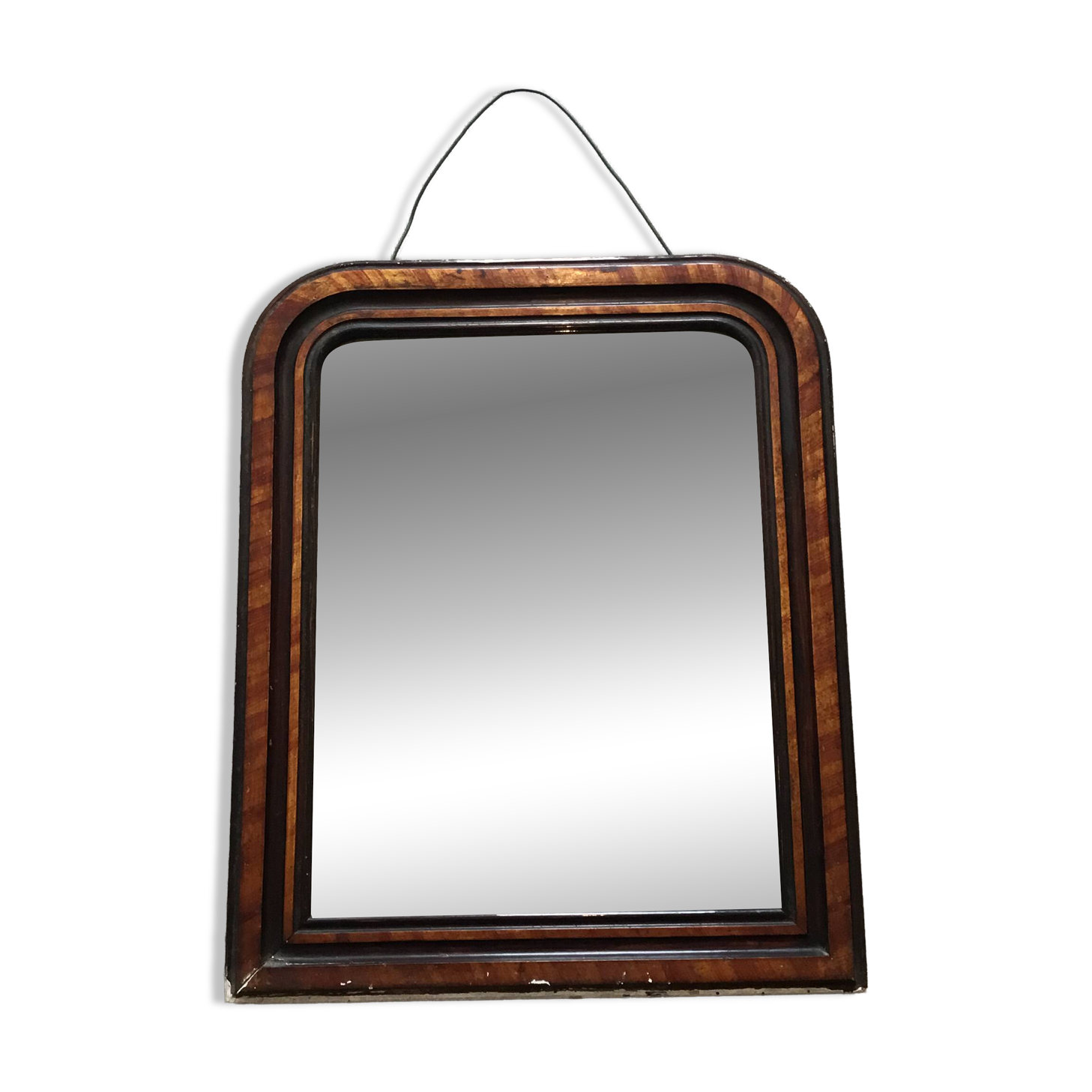 Wooden mirror in Louis Philippe style