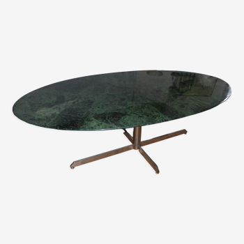 Table ovale plateau marbre Roche Bobois