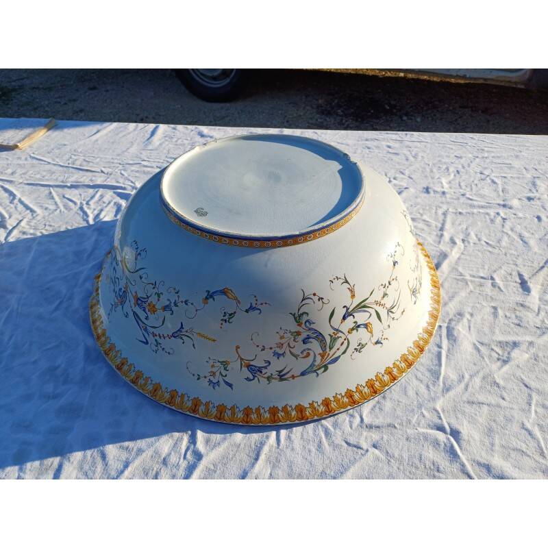 19th century Gien earthenware deep dish