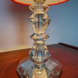 Art Deco crystal lamp in the style of Adnet