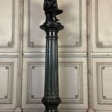 Serpentine Marble Fluted Column, Circa 1880