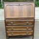 Secretary desk with a drop-down front in solid wood, Louis XV style.