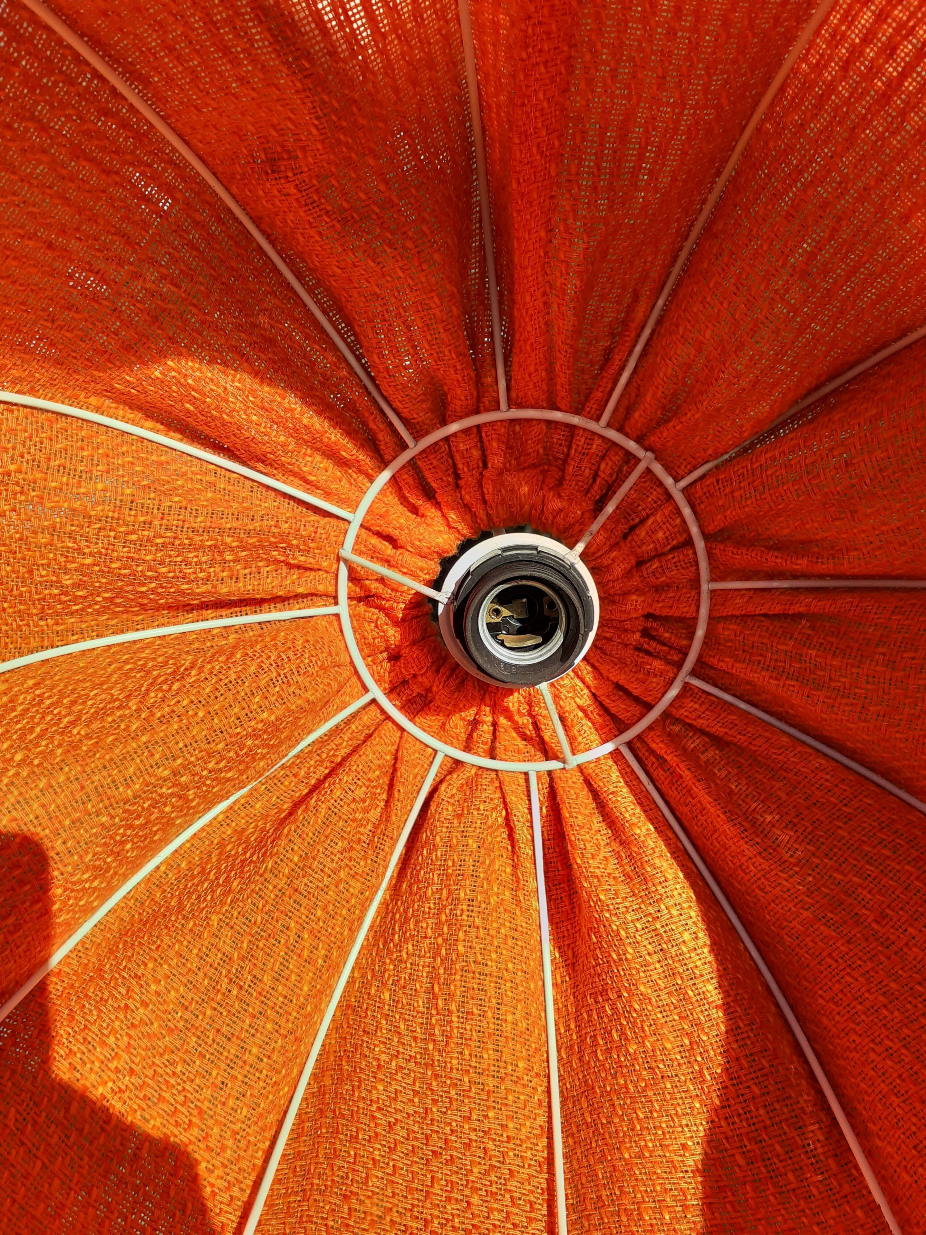 Vintage orange lampshade