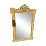 Large antique mercury-gilded mirror from the Napoleon III period