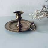 Bougeoir ancien en bronze